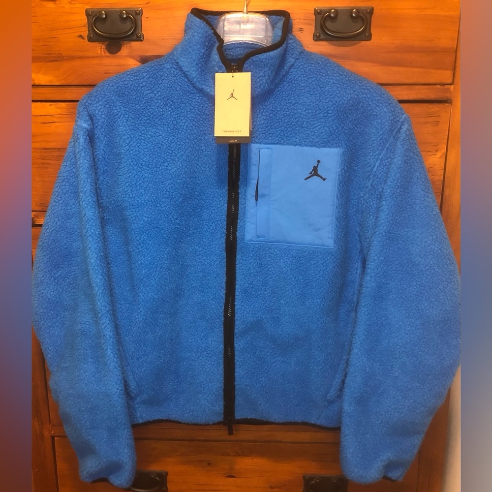 Nike Jordan Flight High-Pile Shearling Sherpa Jacket HV0778-406 Men’s Size S